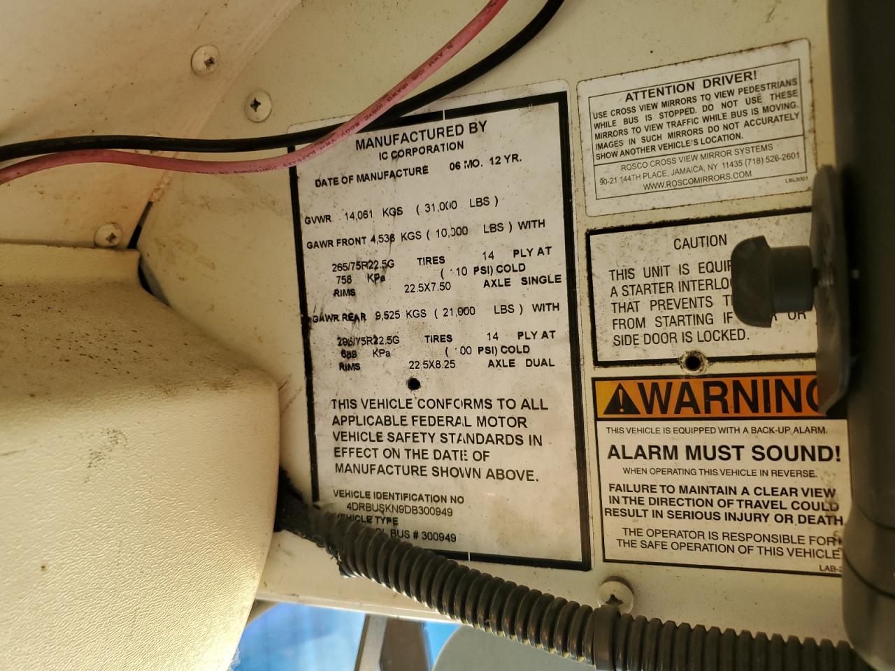 Lot #3234341053 2013 IC CORPORATION CE SERIES SCHOOL