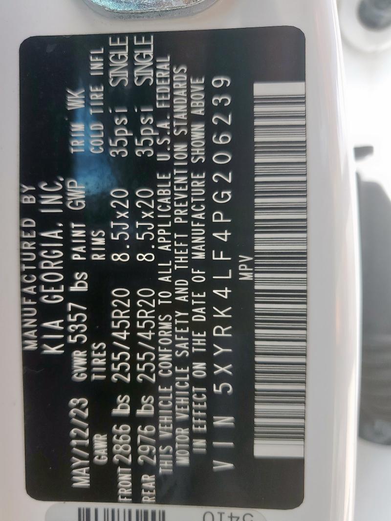 2023 KIA SORENTO SX - 5XYRK4LF4PG206239