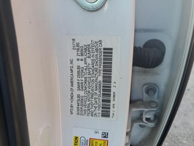2018 HONDA ACCORD SPO 1HGCV1F3XJA099820