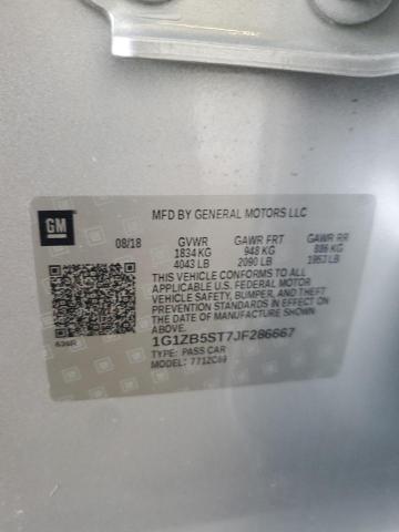2018 CHEVROLET MALIBU LS 1G1ZB5ST7JF286667