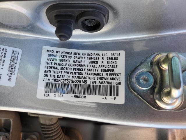 2016 HONDA CIVIC LX 19XFC2F57GE225145