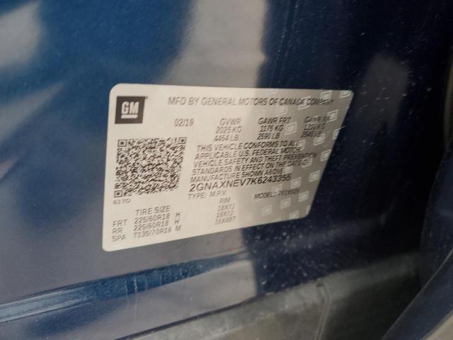 2019 CHEVROLET EQUINOX PR 2GNAXNEV7K6243355