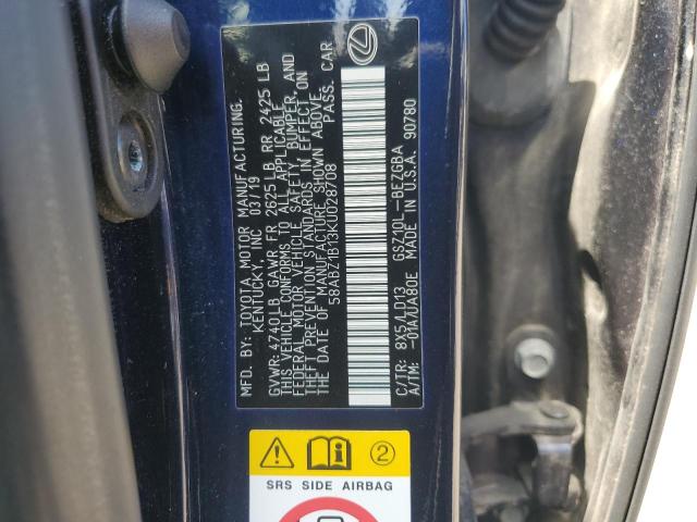 2019 LEXUS ES 350 58ABZ1B13KU028708