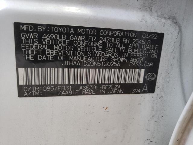 2022 LEXUS IS 300 JTHAA1D23N5120256