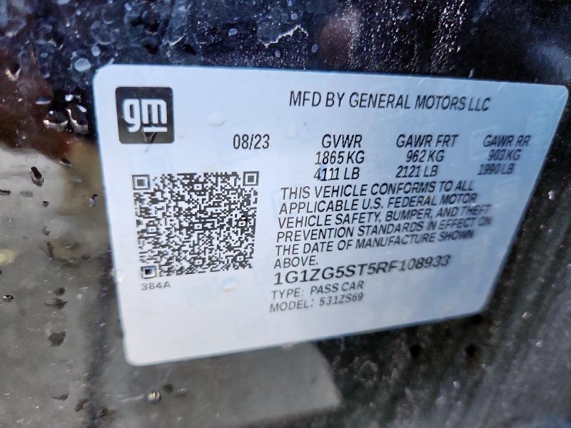 2024 CHEVROLET MALIBU RS - 1G1ZG5ST5RF108933