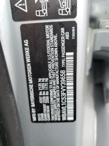 2015 BMW X1 XDRIVE2 WBAVL1C53FVY39658