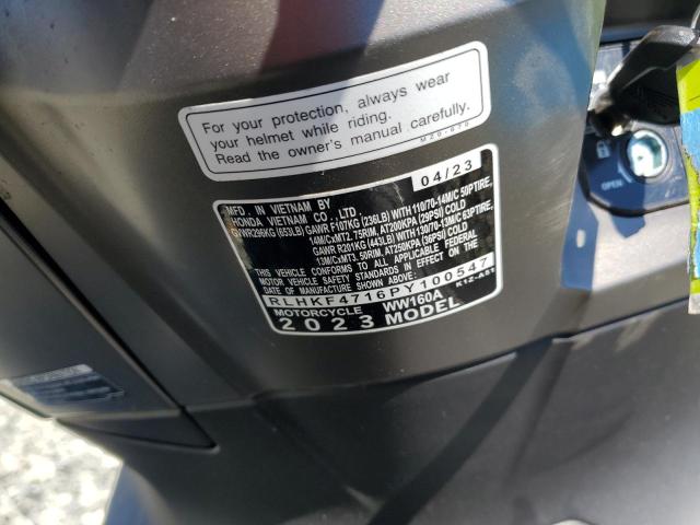 2023 HONDA WW150 A RLHKF4716PY100547