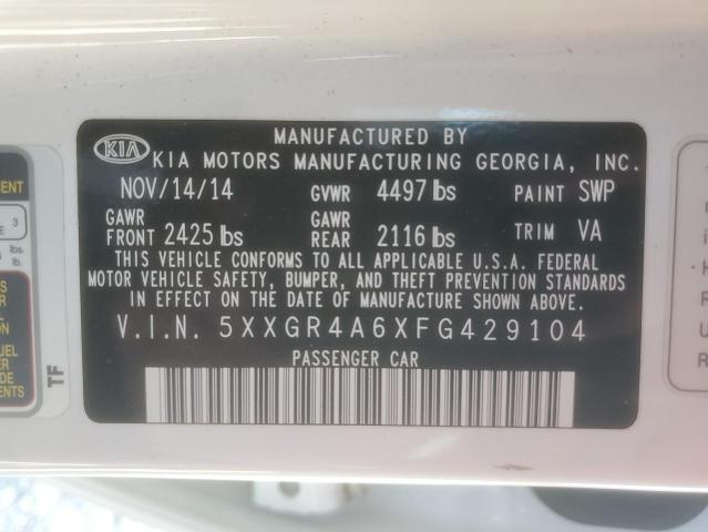 2015 KIA OPTIMA SX 5XXGR4A6XFG429104