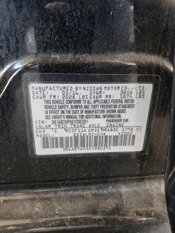 2016 NISSAN SENTRA S 3N1AB7AP5GY280391