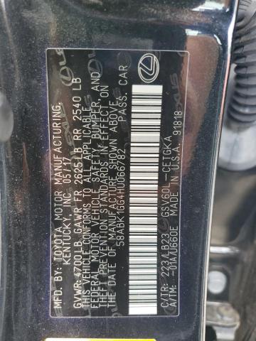 2017 LEXUS ES 350 58ABK1GG4HU066782