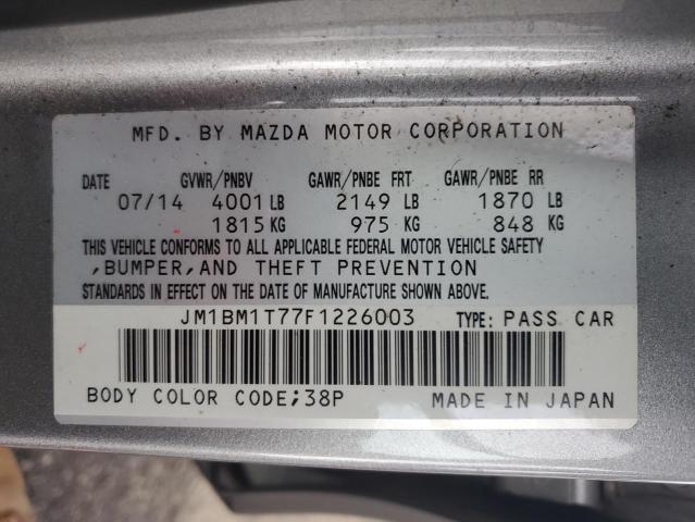 2015 MAZDA 3 SV JM1BM1T77F1226003