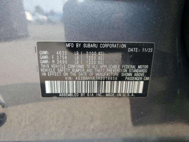 2024 SUBARU LEGACY LIMITED 4S3BWAN67R3018856
