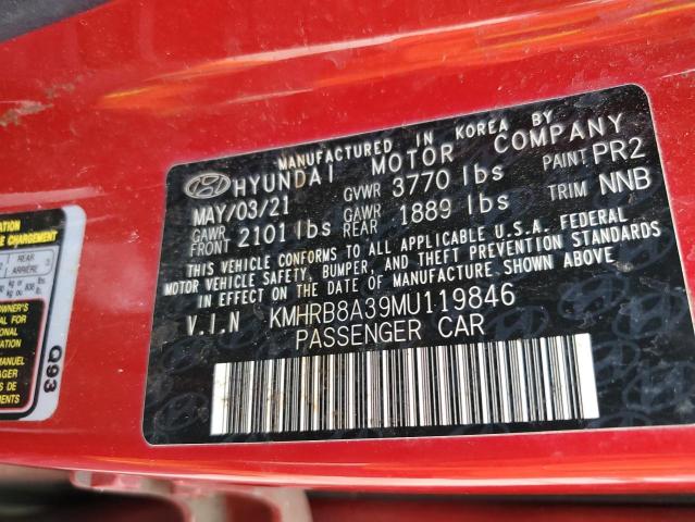 2021 HYUNDAI VENUE SE KMHRB8A39MU119846