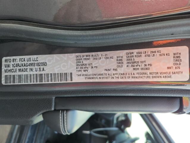2021 JEEP GRAND CHEROKEE L LAREDO 1C4RJKAG4M8182093