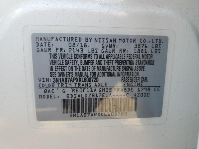 2019 NISSAN SENTRA S - 3N1AB7APXKL608720