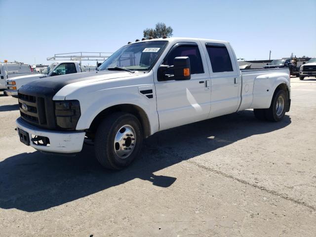 FORD F350 SUPER 2005 white crew pic diesel 1FTWW32P45EA97069 photo #1