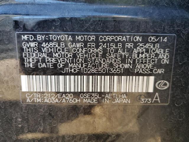 2014 LEXUS IS 250 - JTHCF1D28E5013651