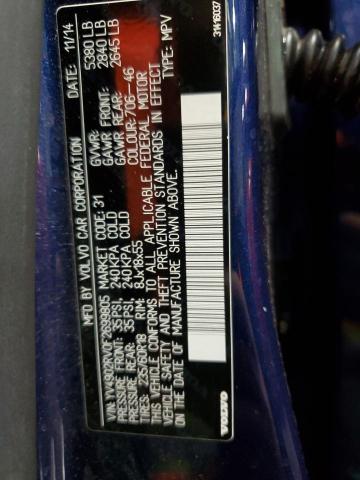 2015 VOLVO XC60 T6 PL YV4902RV0F2699805