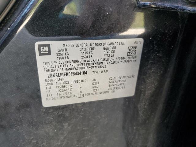 2015 GMC TERRAIN SL 2GKALMEK8F6434104
