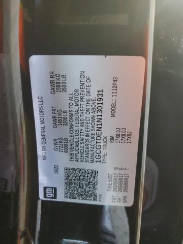 2022 CHEVROLET COLORADO Z71 1GCGTDEN1N1301931