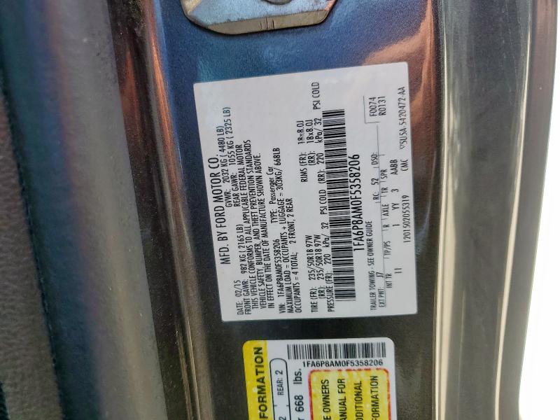 2015 FORD MUSTANG 1FA6P8AM0F5358206