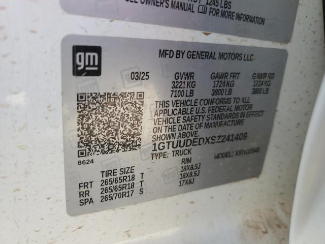 2025 GMC SIERRA K15 1GTUUDEDXSZ241409