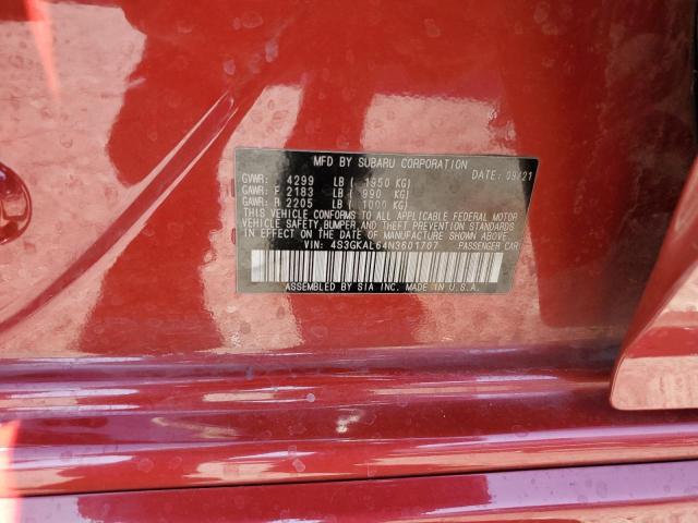 2022 SUBARU IMPREZA SP 4S3GKAL64N3601707
