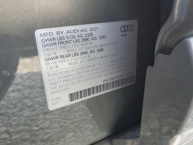 2021 AUDI Q3 PREMIUM S LINE 45 WA1DECF33M1104191