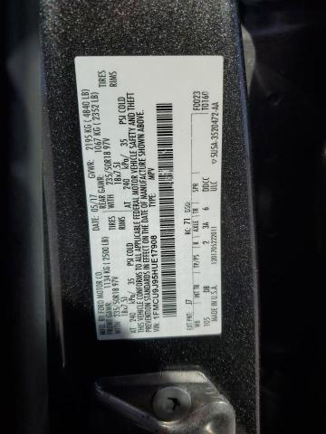 2017 FORD ESCAPE TITANIUM - 1FMCU9J95HUE17908
