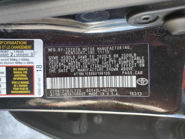 2016 TOYOTA AVALON XLE - 4T1BK1EB9GU198109