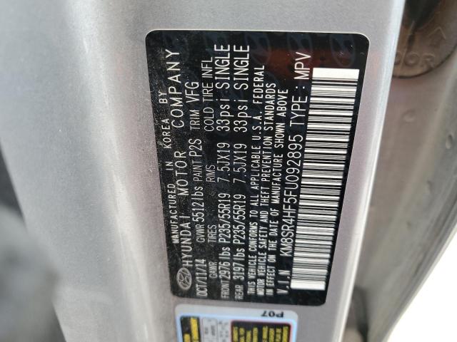 2015 HYUNDAI SANTA FE GLS KM8SR4HF5FU092895