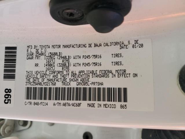 2020 TOYOTA TACOMA DOUBLE CAB 3TMCZ5AN0LM321760