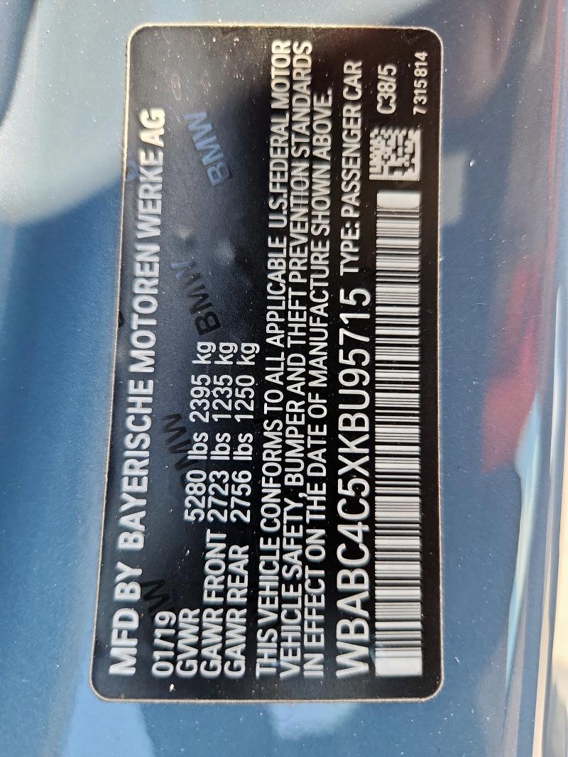2019 BMW M850XI WBABC4C5XKBU95715