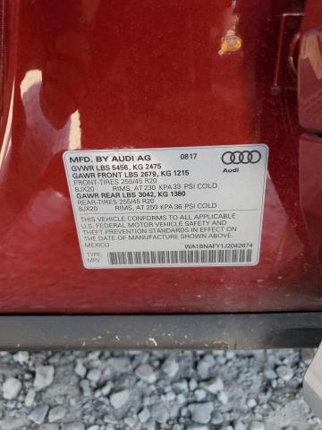2018 AUDI Q5 PREMIUM PLUS WA1BNAFY1J2042674