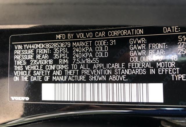 2016 VOLVO XC60 T5 PR YV440MDK8G2853679