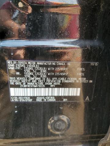 2016 TOYOTA RAV4 LE 2T3BFREV7GW410235