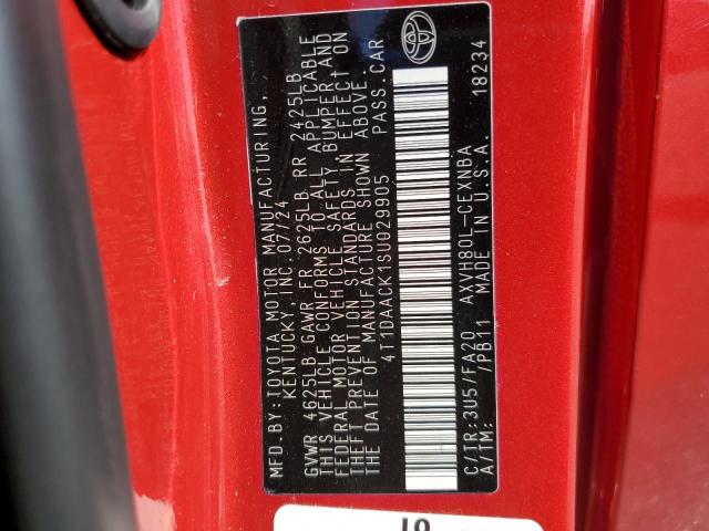 2025 TOYOTA CAMRY XSE 4T1DAACK1SU029905