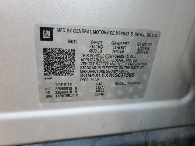 2019 CHEVROLET EQUINOX LT #3280471126