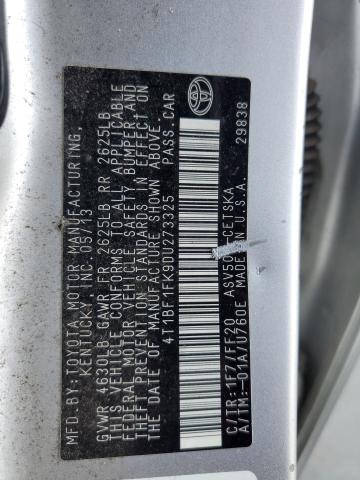 2013 TOYOTA CAMRY L - 4T1BF1FK9DU273325