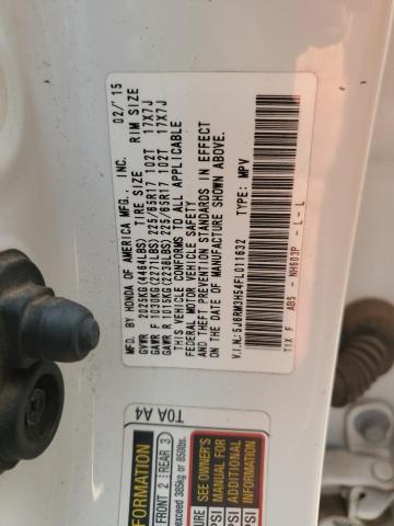 2015 HONDA CR-V EX 5J6RM3H54FL011632