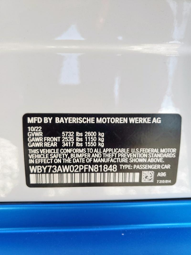 2023 BMW I4 EDRIVE 40 - WBY73AW02PFN81848