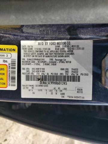 2017 LINCOLN MKZ SELECT 3LN6L5C99HR601245