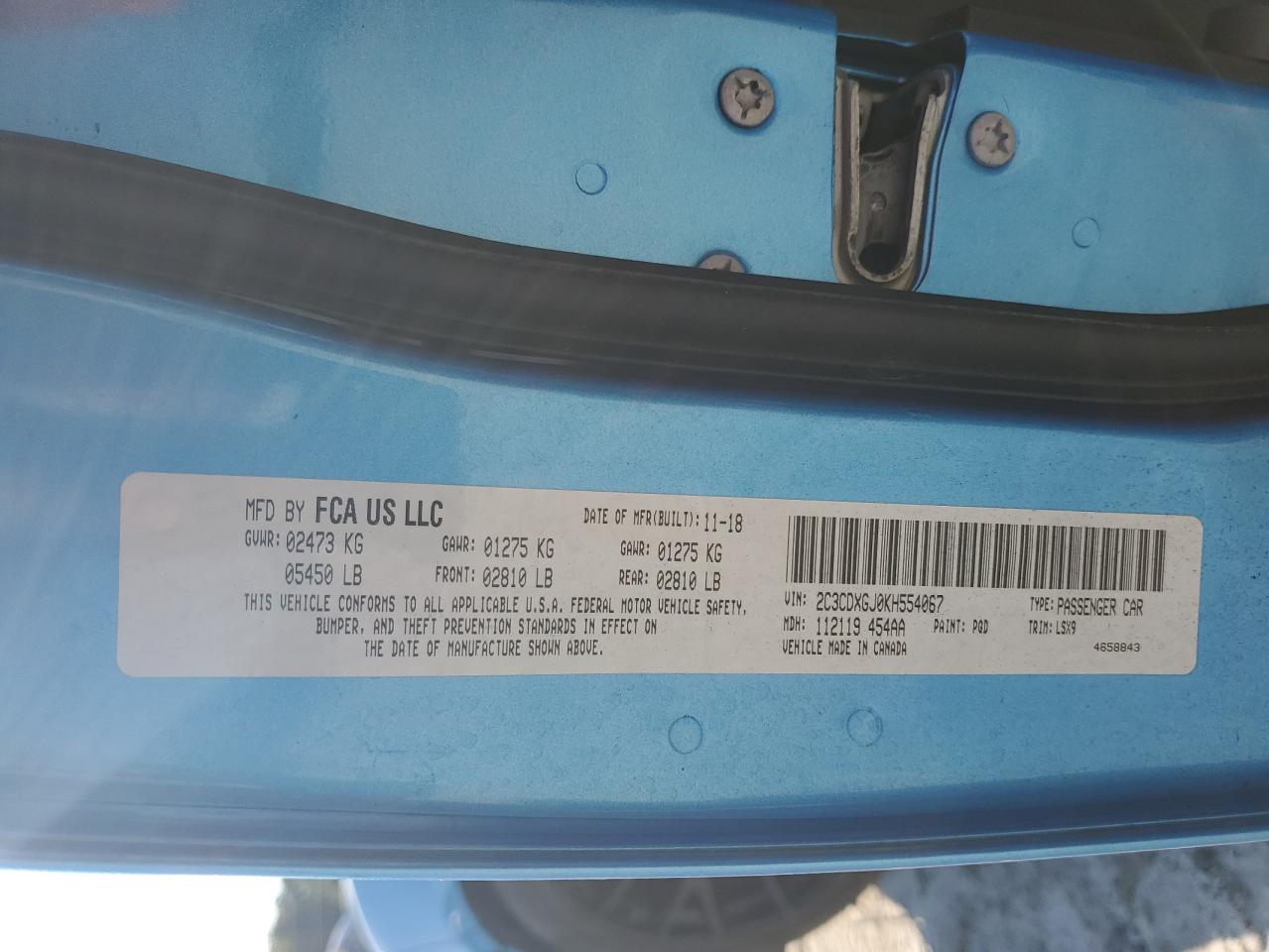 DODGE CHARGER SCAT PACK