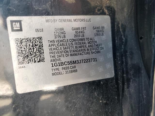 2018 CHEVROLET CRUZE LS 1G1BC5SM3J7223731
