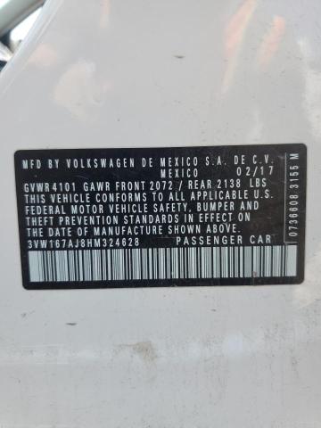 2017 VOLKSWAGEN JETTA S 3VW167AJ8HM324628