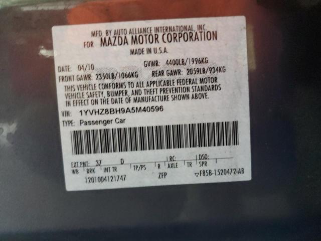2010 MAZDA 6 I - 1YVHZ8BH9A5M40596