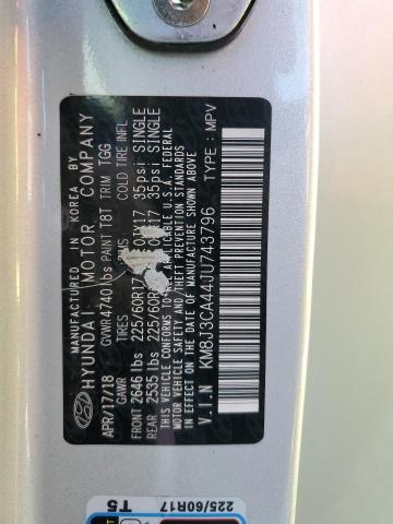 2018 HYUNDAI TUCSON SEL KM8J3CA44JU743796