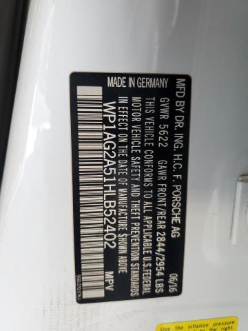 2017 PORSCHE MACAN GTS WP1AG2A51HLB52402