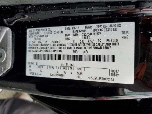 2018 LINCOLN MKC PREMIE 5LMCJ1C99JUL01038