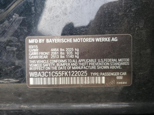 2015 BMW 328 I SULE WBA3C1C55FK122025